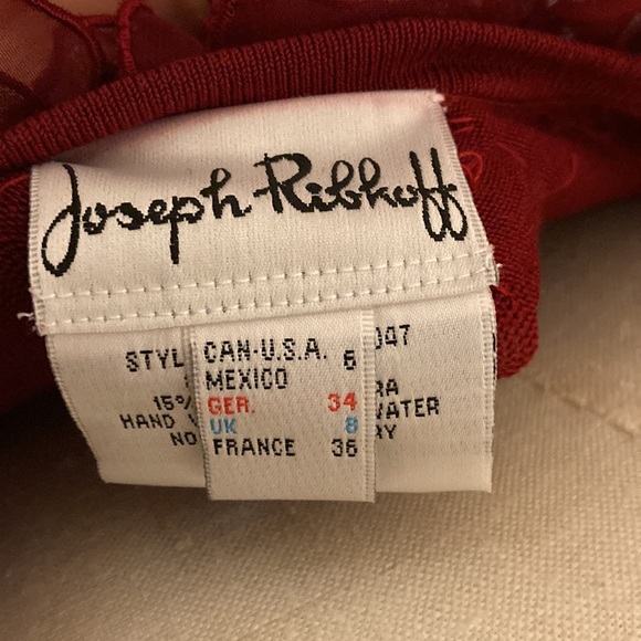 Red Joseph Ribkoff Red Top - Picture 7 of 7